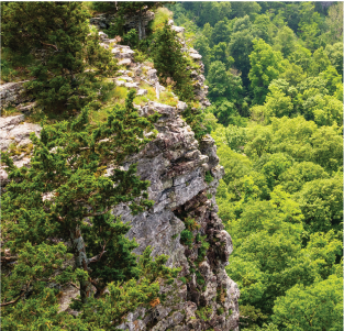 mountains on the ozark trail